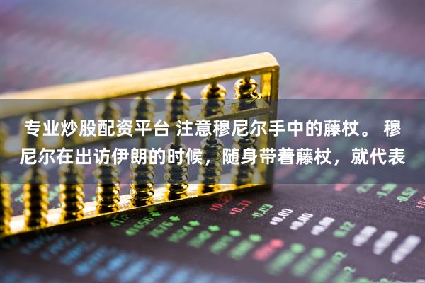 专业炒股配资平台 注意穆尼尔手中的藤杖。 穆尼尔在出访伊朗的时候，随身带着藤杖，就代表